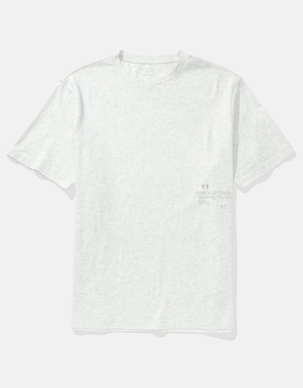Camiseta gráfica con logotipo aplicado de AE - Gris