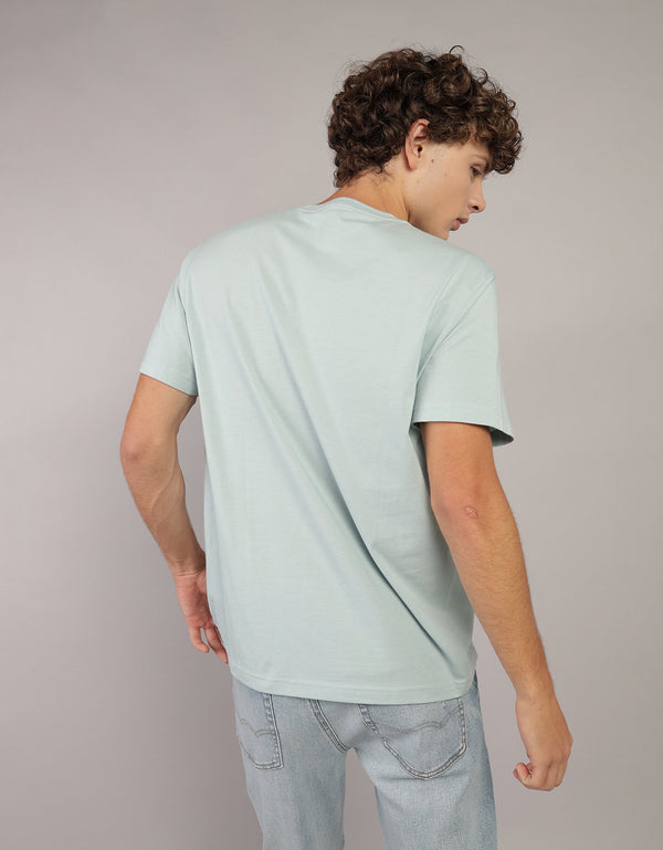 Camiseta manga corta con gráfico de hombre AE - Azul