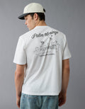 Camiseta Gráfica con Logo Ae - Blanco 0181_4419_100_of
