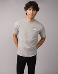 Camiseta Gráfica con Logotipo Elevado Ae - Gris 0181_4423_020_of