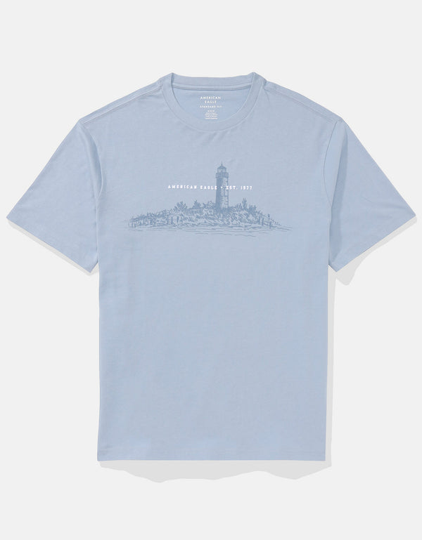 Camiseta con Gráfico Ae - Azul