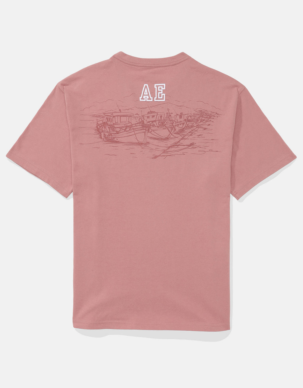 Camiseta con Gráfico Ae - Rosa 0181_4600_629_b