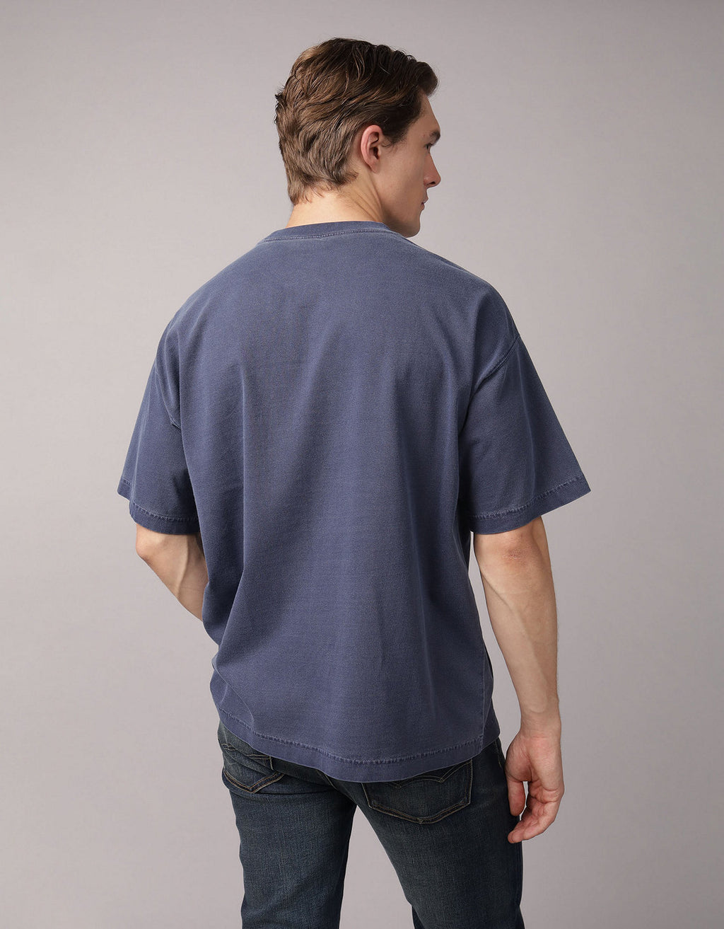 Camiseta con Gráfico Ae - Azul 0181_4606_410_ob