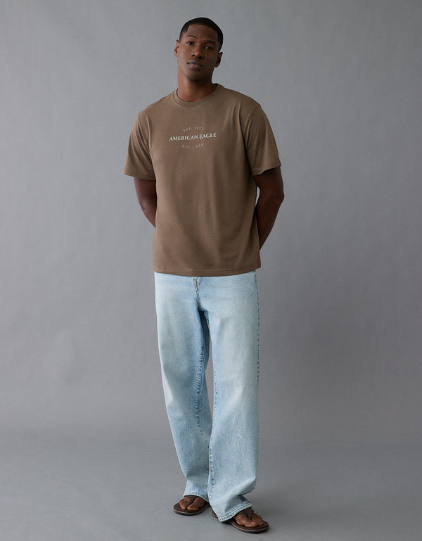 Camiseta con Gráfico Ae - Café