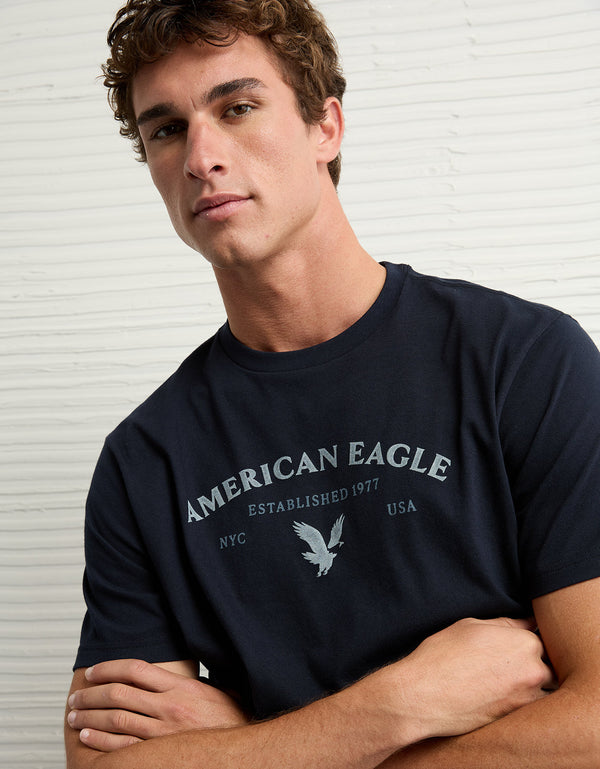 Camiseta con Gráfico Ae - Azul