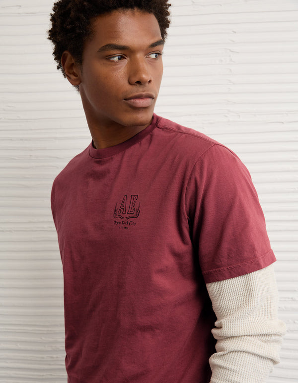 Camiseta gráfica de Ae - Rojo