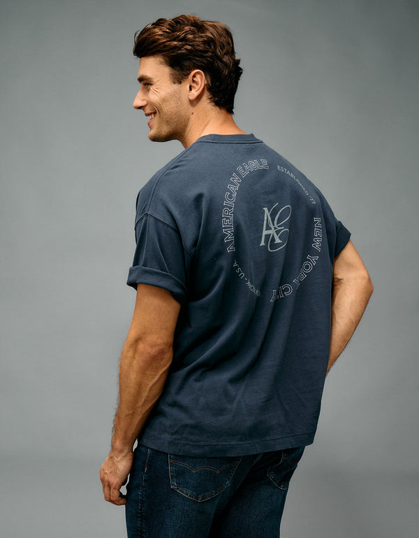Camiseta gráfica de Ae - Azul