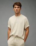 Camiseta Oversized con Gráfico Ae - Gris 0181_4887_092_of