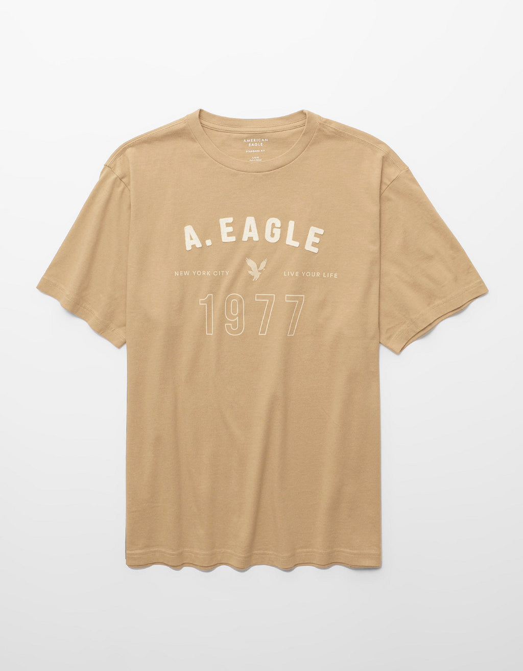 Camiseta Gráfica con Logo Ae - café 0181_5039_212_f