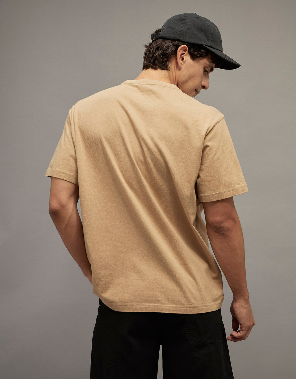 Camiseta Gráfica con Logo Ae - café 0181_5039_212_ob