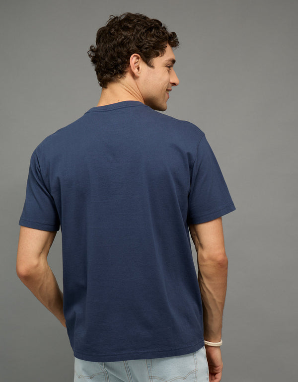 Camiseta Gráfica con Logo Ae - Naval