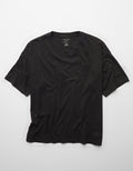 Camiseta Gráfica con Logo Ae Relaxed - Negro 0181_5117_064_f