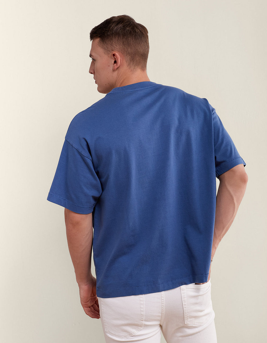 Camiseta Gráfica con Logo Ae Relaxed - Azul 0181_5117_272_ob