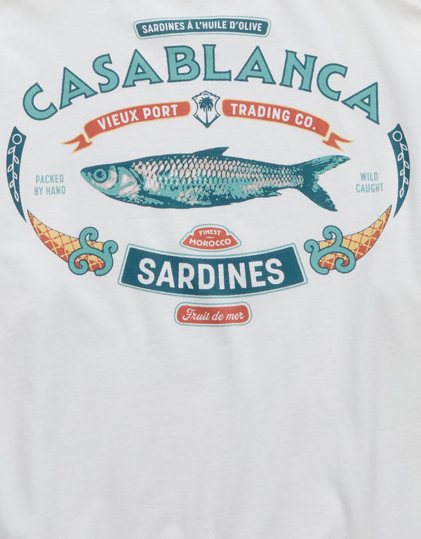 Camiseta Gráfica de Destino Boxy Ae - Blanco