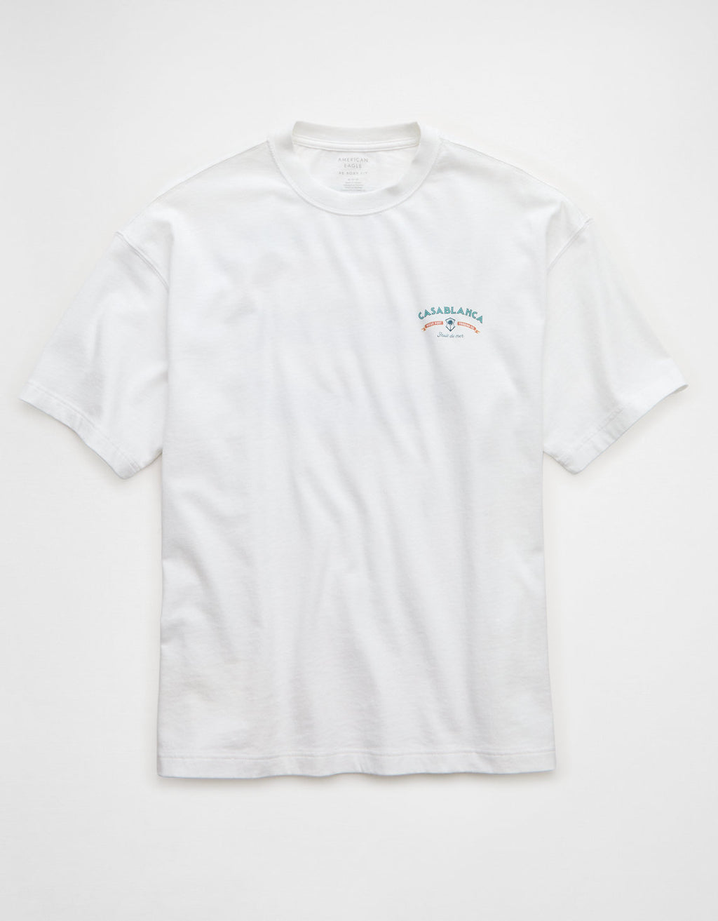 Camiseta Gráfica de Destino Boxy Ae - Blanco 0181_5688_100_f
