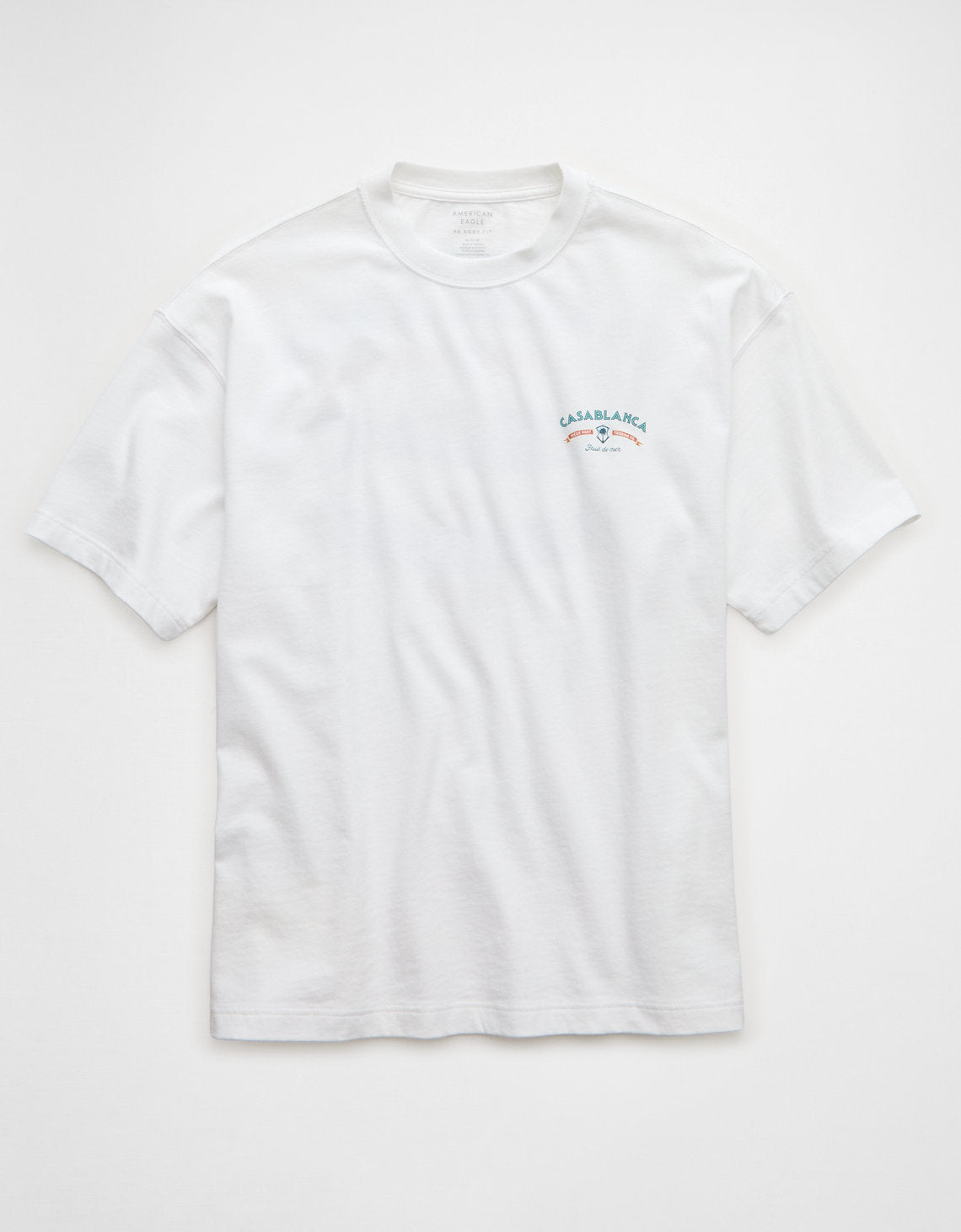 Camiseta Gráfica de Destino Boxy Ae - Blanco 0181_5688_100_f