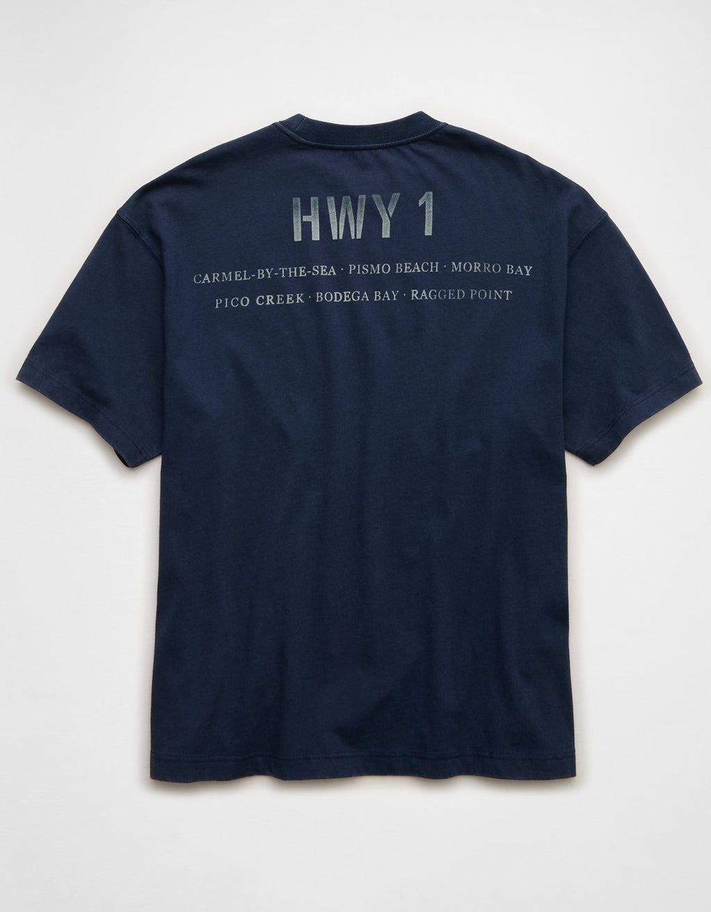 Camiseta Gráfica de Destino Boxy Ae - Azul 0181_5690_410_b