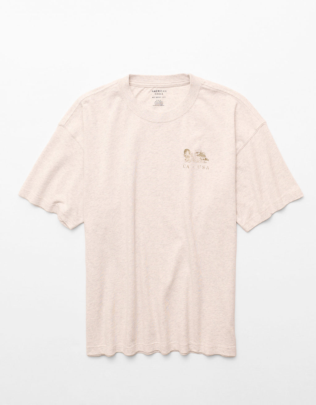 Camiseta Gráfica de Destino Boxy Ae - Gris 0181_5691_092_f