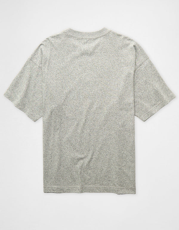 Camiseta Oversized Gráfica con Logo Ae - Gris