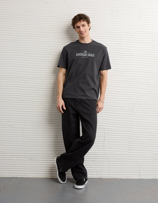 Camiseta Gráfica con Logo Ae - Generico