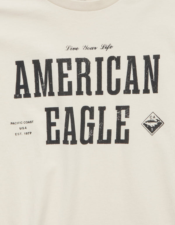 Camiseta Gráfica con Logo Ae - Generico
