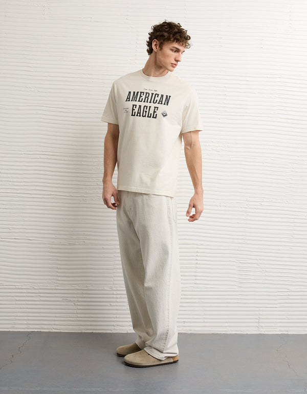 Camiseta Gráfica con Logo Ae - Generico