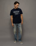 Camiseta Gráfica con Logo Ae - Azul 0181_5726_410_of
