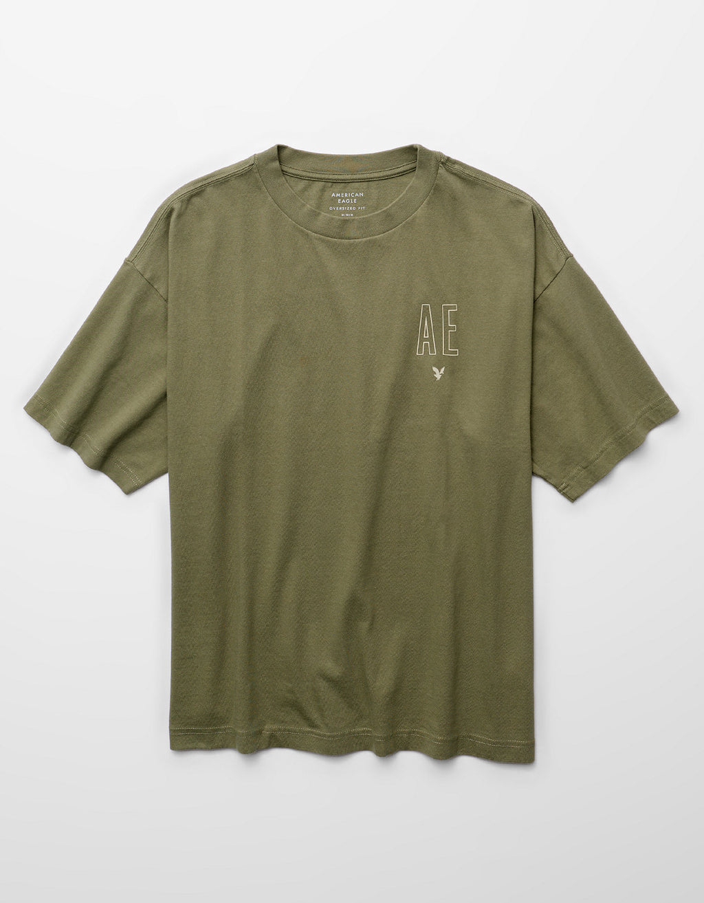 Camiseta Gráfica con Logo Ae Relaxed - Generico 0181_5847_309_f