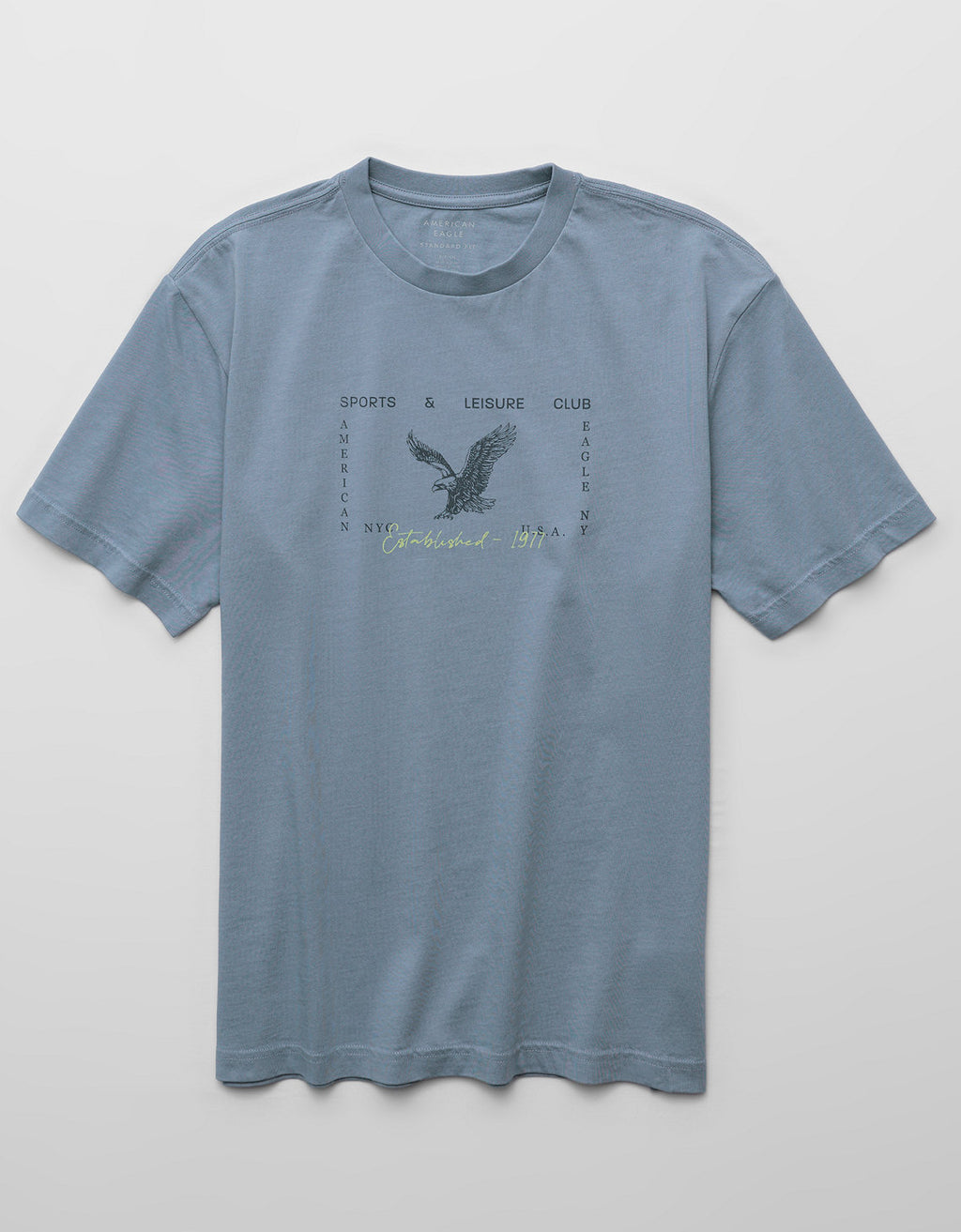 Camiseta gráfica de ajuste estándar Ae - Azul 0181_5911_400_f