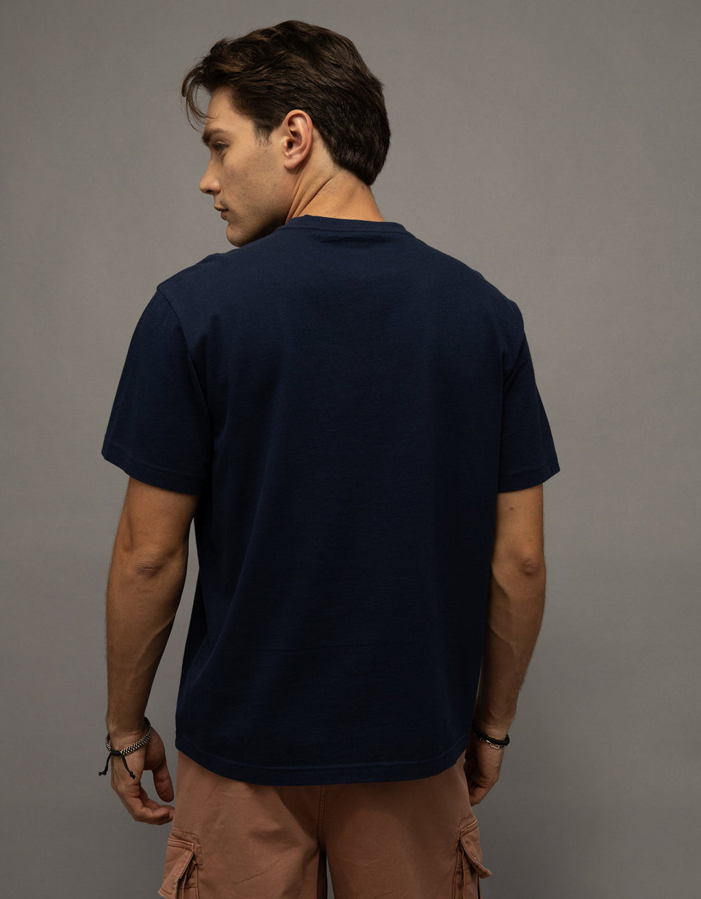 Camiseta gráfica de ajuste estándar Ae - Azul 0181_5911_410_ob