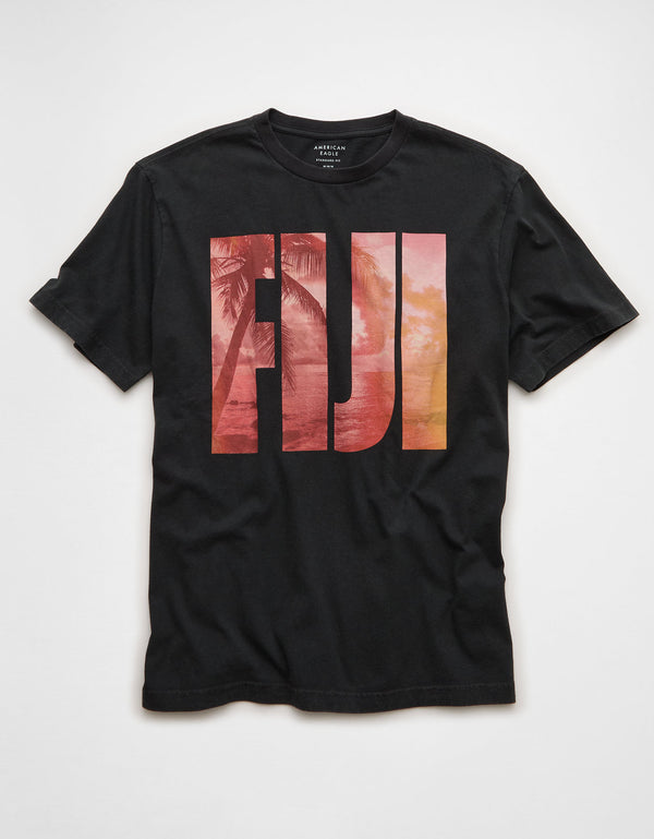 Camiseta Gráfica de Destino Ajuste Estándar Ae - Gris