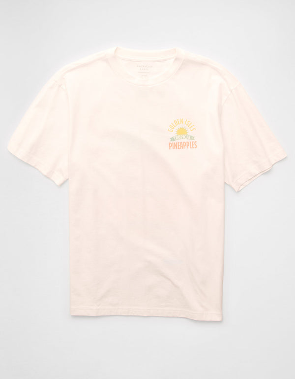 Camiseta Gráfica de Destino Ajuste Estándar Ae - Blanco