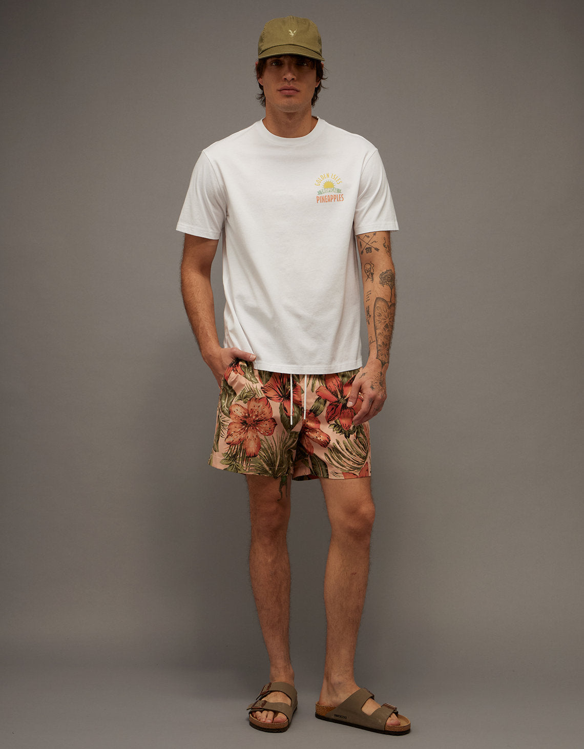 Camiseta Gráfica de Destino Ajuste Estándar Ae - Blanco 0181_5913_110_of
