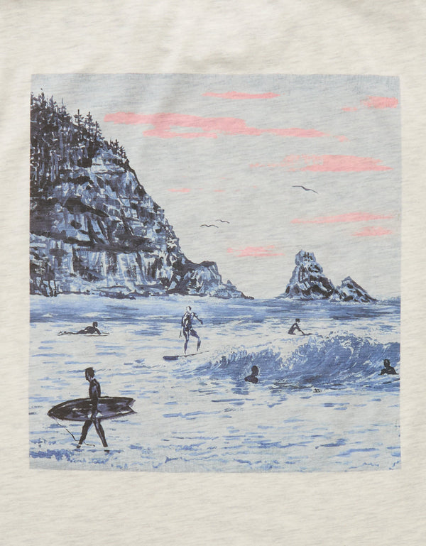 Camiseta Gráfica de Destino Ajuste Estándar Ae - Gris