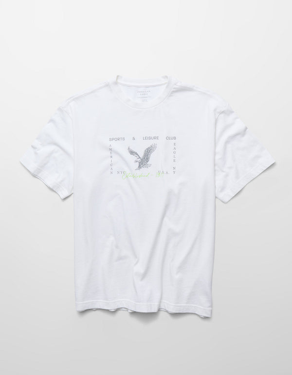 Camiseta gráfica de ajuste estándar Ae - Blanco