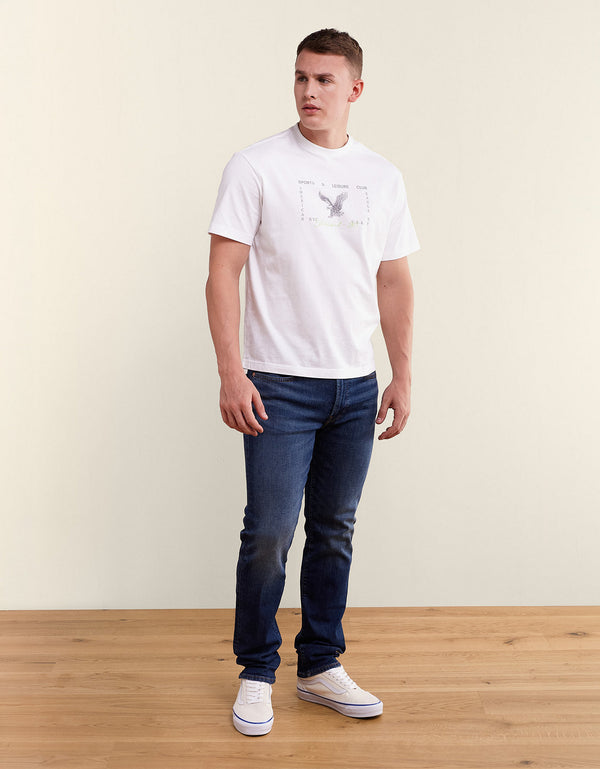 Camiseta gráfica de ajuste estándar Ae - Blanco