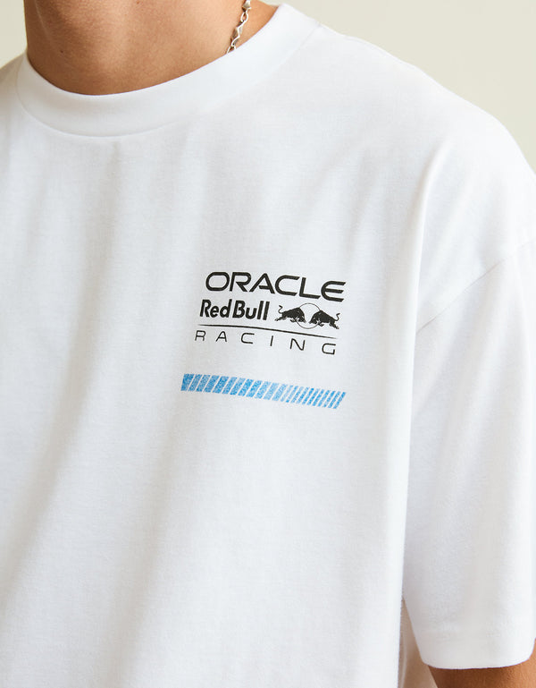 Camiseta gráfica de ajuste holgado Oracle Red Bull Racing x ae - Blanco