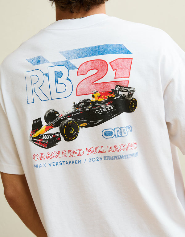 Camiseta gráfica de ajuste holgado Oracle Red Bull Racing x ae - Blanco