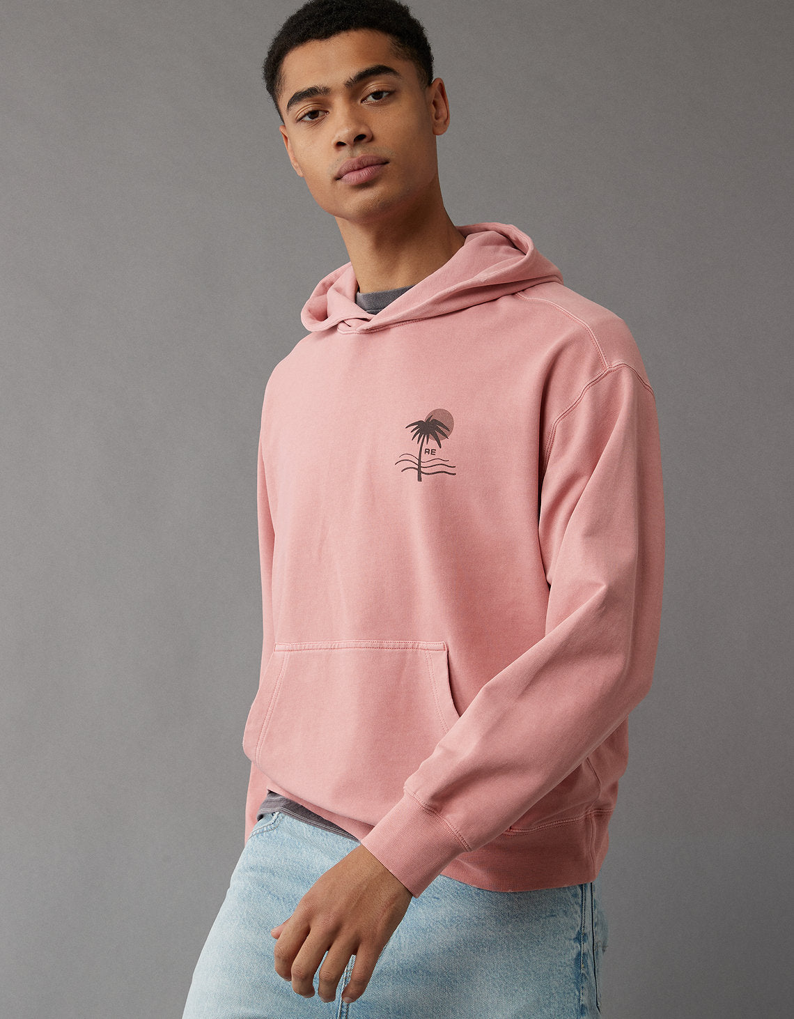 Buzo con capucha Ae Ultra Soft con estampado - Rosa 0193_2270_654_d2