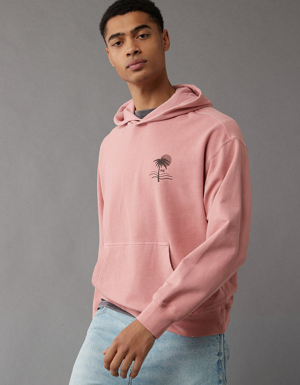 Buzo con capucha Ae Ultra Soft con estampado - Rosa