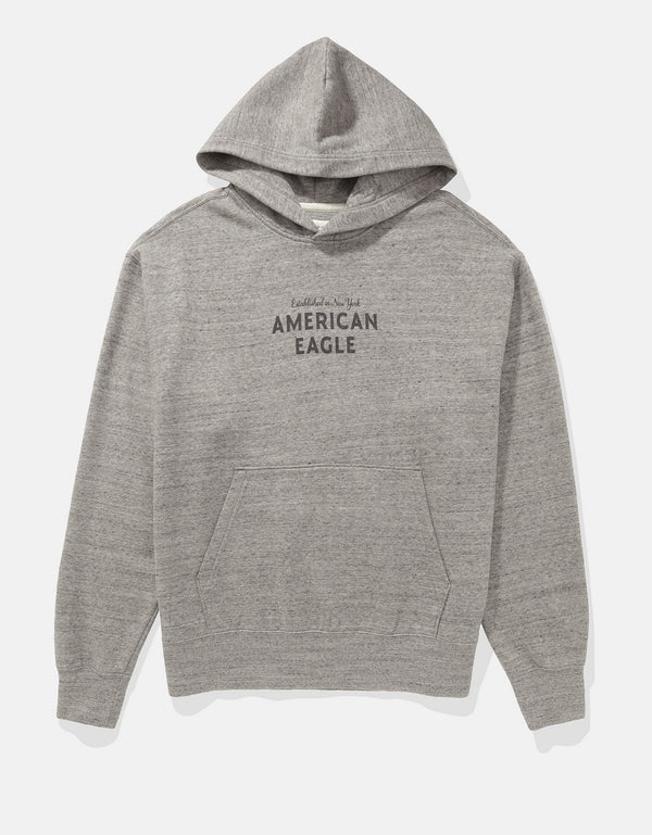 Buzo con capucha manga larga Hombre AE - Gris