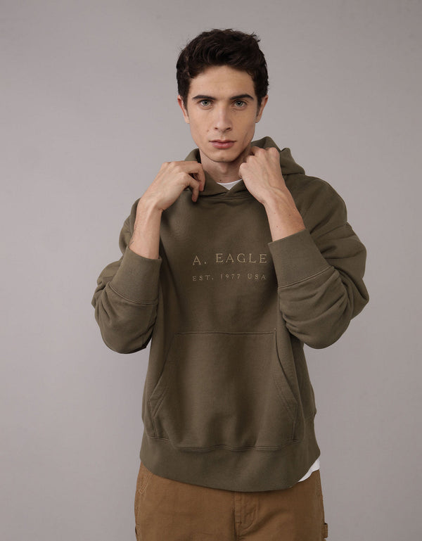 Sudadera con capucha de lujo relajado y pesado Ae - Generico