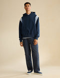 Sudadera con capucha de lujo relajado y pesado Ae - Azul 0193_2970_334_os
