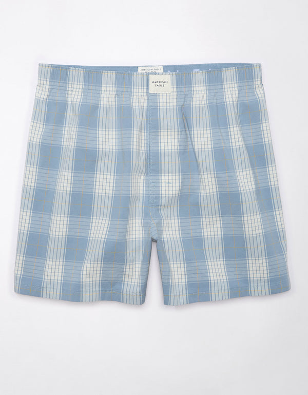 Bóxers Aeo de cuadros con stretch - Azul
