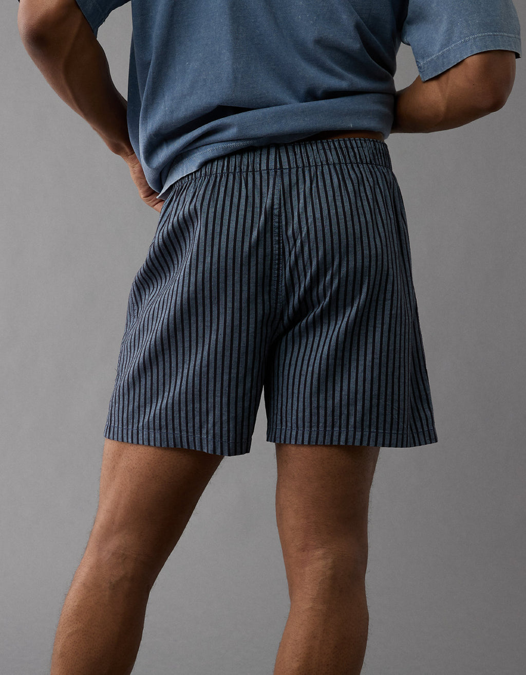 Bóxer AE de rayas para hombre - Azul 0220_0016_410_ob