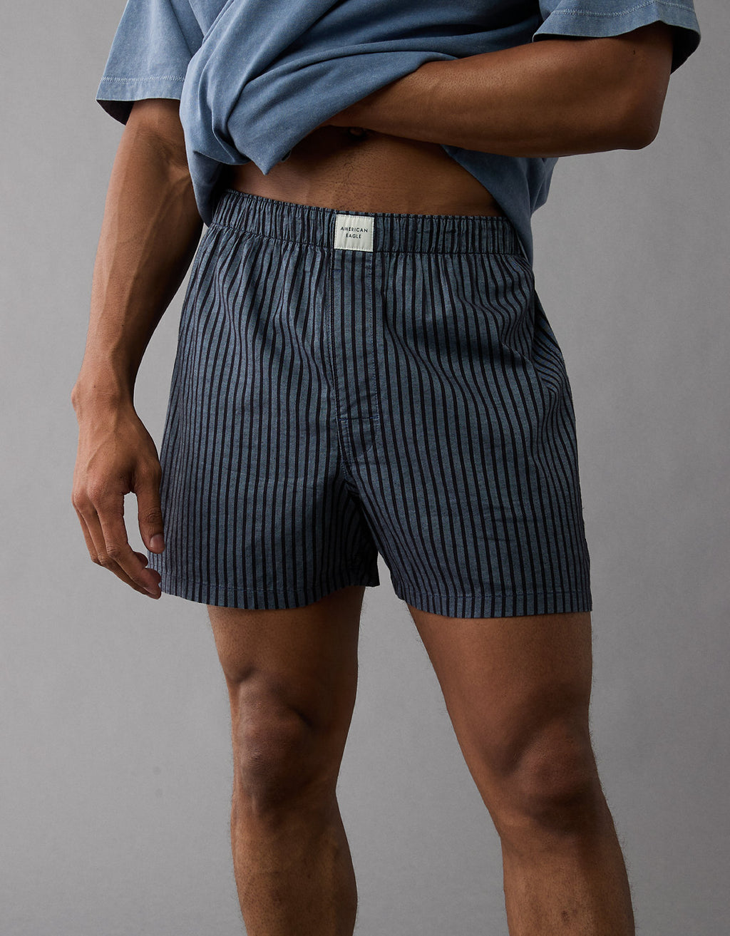 Bóxer AE de rayas para hombre - Azul 0220_0016_410_of