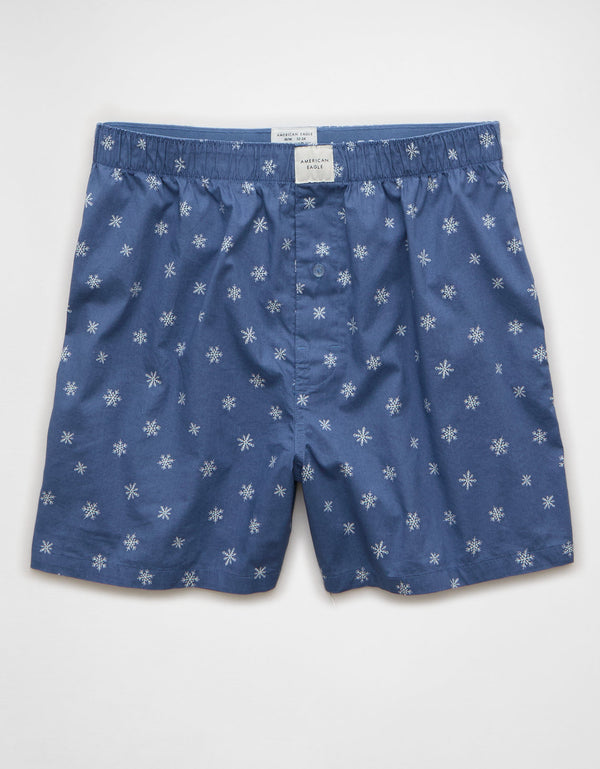 Bóxer corto elástico para hombre de Aeo - Azul
