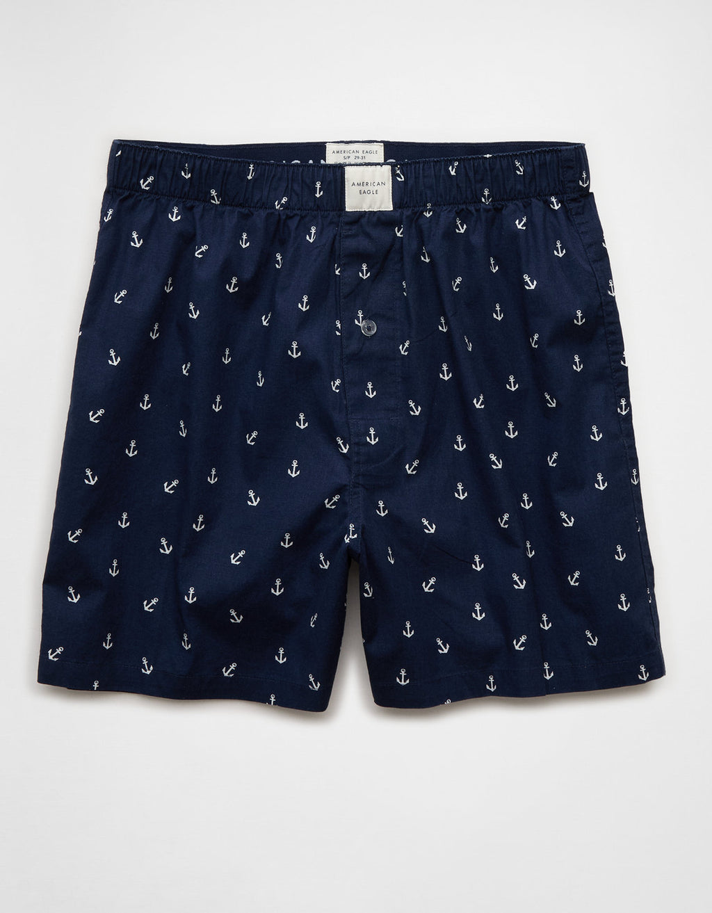 Bóxer corto elástico con anclas para hombre de Aeo - Azul 0220_0101_410_f