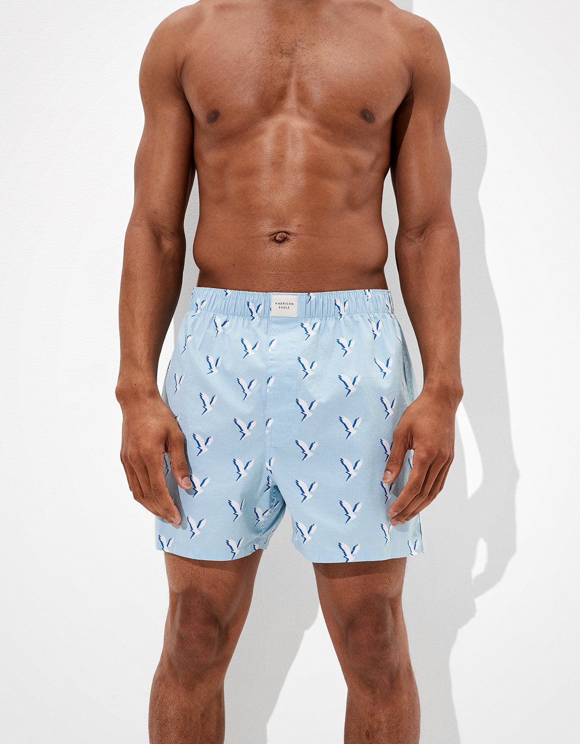 Bóxer Short Aeo con Stretch con Águilas - Azul 0220_1452_400_of