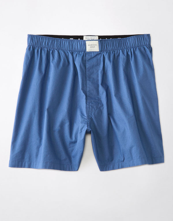 Bóxer corto elástico para hombre de Aeo - Azul